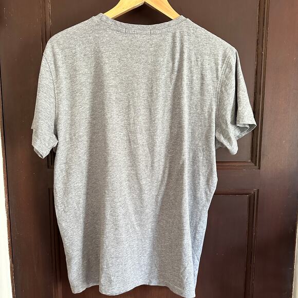 ROBERTO CAVALLI | Gray Heather Logo Tee Shirt | Size Large - Picture 4 of 6
